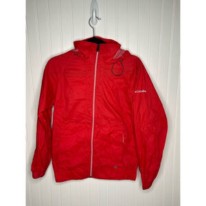 Columbia rain Jacket Size S Red unisex